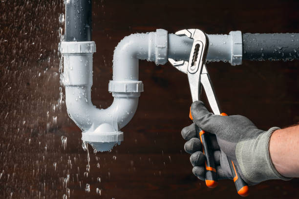 Professional Sewer Line Repair technician working in Rossville, MD